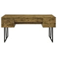 thumbnail image 4 of Analiese 63-inch 4-drawer Writing Desk Rustic Nutmeg, 4 of 13