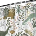 thumbnail image 3 of Colorful Dinosaurs Floral Pattern Shower Curtain 36"x72" ,Bathroom Decorative Shower Curtains Set with 12 Hooks,Modern Waterproof Washable Shower Curtain, 3 of 6