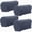 Grey, variant on 4 Pcs Stretch Polyester Armrest Slipcovers, Plush Sofa Chair Recliner Armrest Covers, Red Furniture Protector