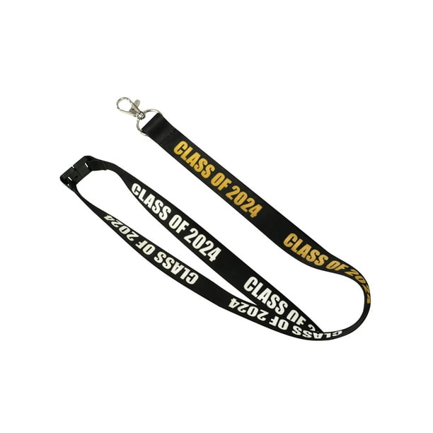 PinMart's Class of 2024 School Graduation Lanyard ID Name Badge Holder