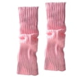 thumbnail image 2 of ITFABS Women Leg Warmers, Solid Color/Rainbow Stretch Knitted High Socks, 2 of 9