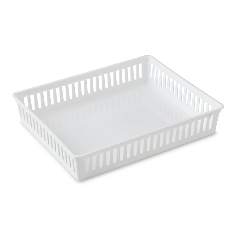 Mainstays 7-Piece Drawer Storage Organizer Bins, White photo 2