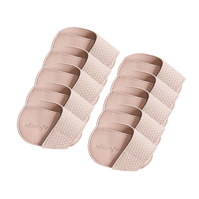 pitrice Golf Head Covers PU Portable Protector for Athlete Travel Golf Training Pink Large