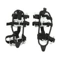 thumbnail image 3 of Crampons d'Escalade, Crampons en Acier Inoxydable Haute Dureté Excellente Traction Neige Glace avec Sac de Rangement pour Randonnée pour Extérieur Noir, Argent, 3 of 7