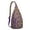 Purple, variant on Boho Sunflower Sling Backpack – Rustic Country Floral Watercolor Daypack with Vintage Wildflower & Farmhouse Aesthetic, Lightweight Crossbody Bag for Women & Outdoor Lovers