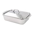 thumbnail image 3 of Bandeja para asar peces de acero inoxidable, bandeja para agua resistente a la oxidación, bandeja para asar, bandeja para lasaña Rectangular para uso Medio, 3 of 8