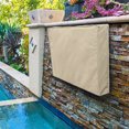 thumbnail image 5 of 30"-85" 600D Outdoor TV Cover Fitted Waterproof Weatherproof Television Protector, Beige, 5 of 8