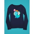 thumbnail image 3 of Elephant With A Balloon Long Sleeve Toddler -Image by Shutterstock,  5 Toddler, 3 of 4