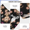 thumbnail image 4 of Monkey Pattern Pajama Pants Soft Lightweight Lounge Pants Bottoms Sleep Pants Warm Comfy, 4 of 9
