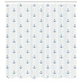 thumbnail image 3 of Ambesonne Anchor Shower Curtain, Vivid Blue Anchor, 69"Wx84"L, Blue White, 3 of 3