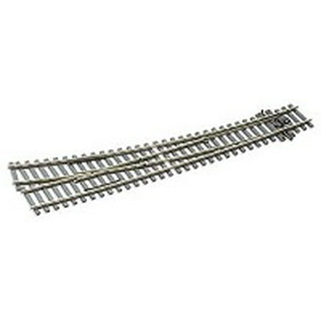 Curved Turnout - Peco SL-E186 HO Right Hand Curved Turnout Code 75 w/ Electrified Frog, Inside 30