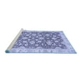 thumbnail image 2 of Ahgly Company Machine Washable Indoor Rectangle Oriental Blue Traditional Area Rugs, 6' x 9', 2 of 4