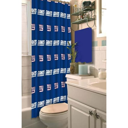 New York Giants Drapes - New York Giants Shower Curtain