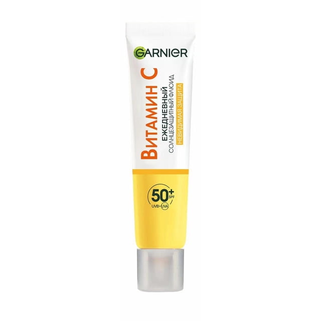 Protector solar anti-UV iluminador con vitamina C de Garnier, FPS 50+, 40 ml