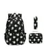 thumbnail image 1 of Mochila con estampado de margaritas, resistente al agua, con múltiples bolsillos, ideal para primaria Negro, 1 of 9