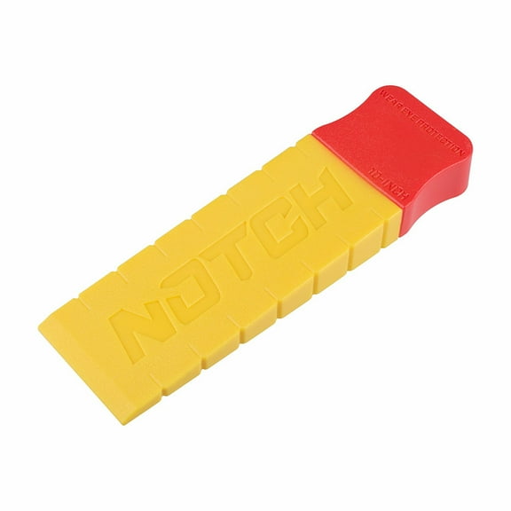 Notch 10" ABS Plastic Double Tapered Felling Wedge with Textured Surface, Side Ruler Indicators, Easy-Head Grip (40079)