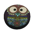 thumbnail image 3 of Easygdp Boho Owl Wheel Sun Guard, Spare Tire Cover,Universal Trailer Suv Truck Camper Travel,Easy To Install And Remove -17 Inch, 3 of 9