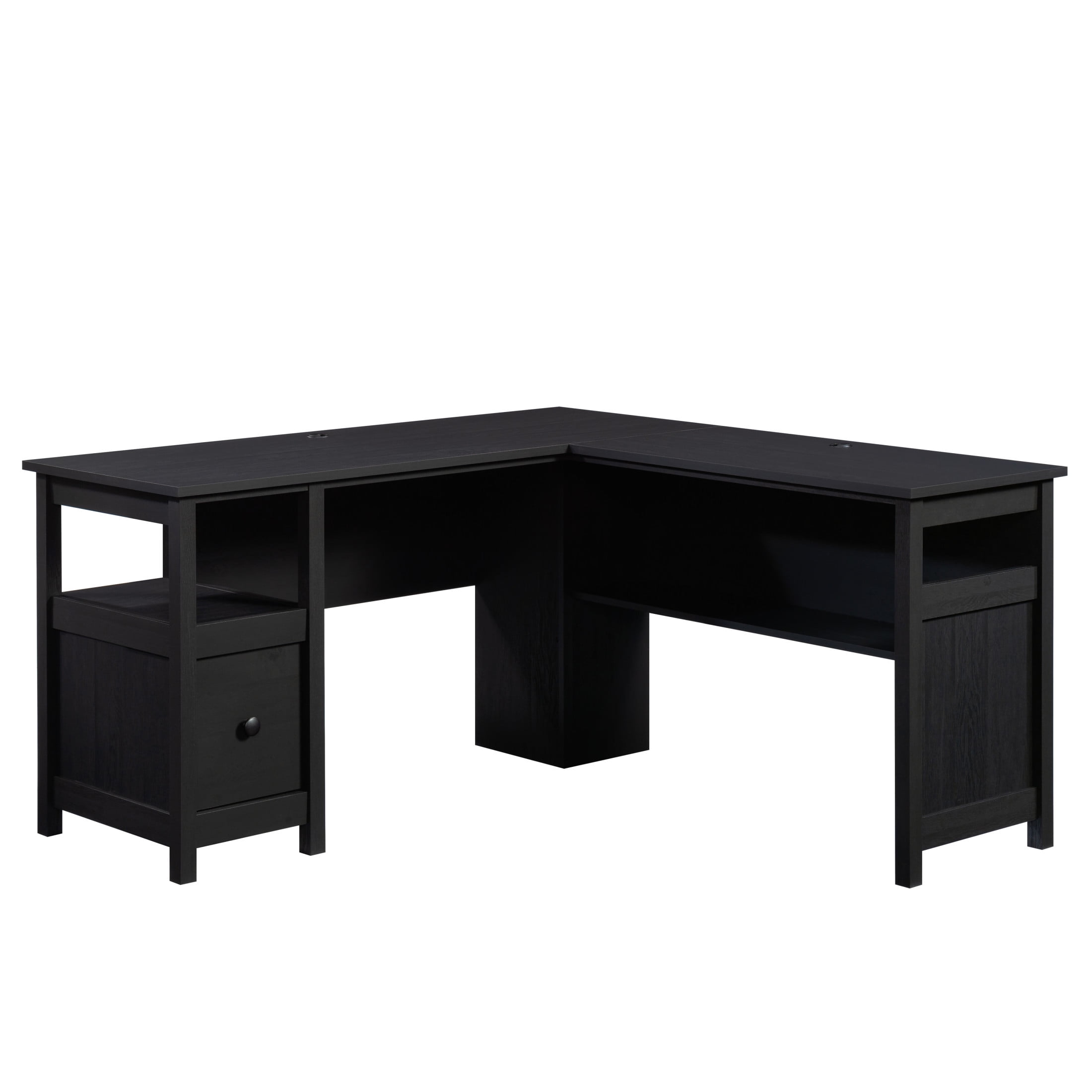 Sauder Dawson Trail L-Shaped Computer Desk, Raven Oak Finish