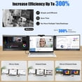thumbnail image 5 of AEEZO 14Inch 1080P IPS Laptop Screen Extender | 280° Rotatable Portable Monitor, Plug & Play, Fits 13-17.3" Laptops, Compatible with Windows/Mac/Android/Chrome(Type-C/USB Interfaces, Requires DP), 5 of 9