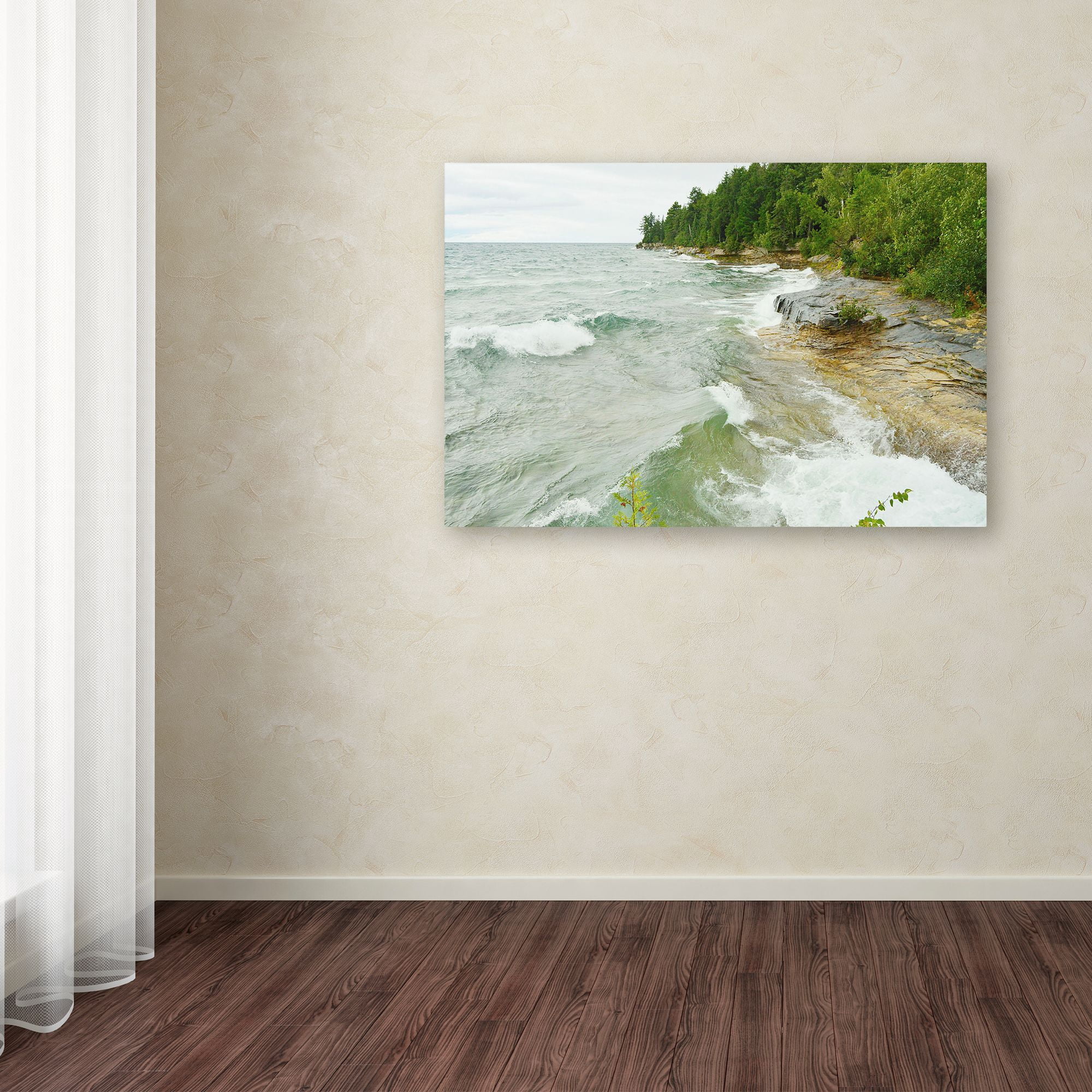 Trademark Fine Art 'Lakes 12' Canvas Art by Tom Kelly