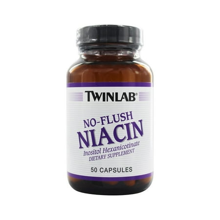 - Twinlab No-Flush Niacin Capsules, 50 Ct