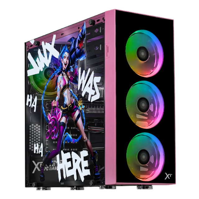 PC Gamer Xtreme PC Gaming AMD Radeon RX 9060 Ryzen 7 5700 32GB SSD 1TB WIFI Jinx Edition gaming 1080p, estudios y multitarea