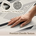 thumbnail image 6 of ODIKA 3'x5' Monochrome Geometric Pattern Washable Accent Rug Dynamic Abstract Stripes and Dots Design Pet Friendly, Non-Shedding Mat for Bedside, Nursery Room, 6 of 7