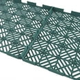 thumbnail image 6 of Pure Garden 50-LG1170 Patio & Deck Tiles-Interlocking Diamond Pattern Outdoor Flooring Pavers - Green - Set of 6, 6 of 8