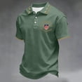 thumbnail image 2 of Dwelliawo 250th Anniversary Usa Shirt Men's We the People Casual Patriotic Short Sleeve Shirt 1776-2026 Patriotic Shirts Polo Tee L Green L, 2 of 5