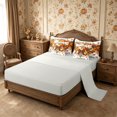 thumbnail image 4 of Erosebridal Pumpkin Bow Queen Bedding 7pcs,Fall Harvest Bedding Comforter Set Queen,Cream,Reversible, 4 of 6