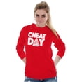 thumbnail image 3 of Cheat Day Pizza Fitness Food Craving Long Sleeve TShirt Men Women Brisco Brands M, 3 of 6