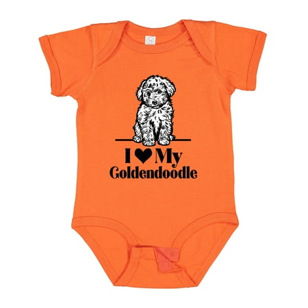 

Inktastic I Love My Goldendoodle Dog Gift Baby Boy or Baby Girl Bodysuit