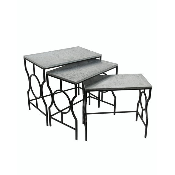 Privilege 3 Piece Galvanized Nesting Stands 18889