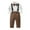 Brown, variant on Zshosam Baby Outfit Boy Toddler Boy Clothes Suit Gentleman Wedding Outfits Kids Formal Dress Shirt Bowtie Long Suspender Pants Overalls Size 3T 4T,(Brown 3-4 Years)