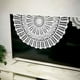 thumbnail image 4 of Mantel de mesa Lierteer vintage de ganchillo con flores blancas redondas de encaje en relieve, 4 of 7