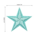 thumbnail image 2 of Uxcell Small 5 Star Iron on Patches Embroidered Sew Patches for Clothing 1.14x1.14" Pack of 15 Light Blue, 2 of 7
