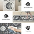 thumbnail image 4 of TECHVIDA Kitchen Rugs 4 Piece,kitchen mats for floor,Non-Slip Machine Washable Rugs,Boho Vintage Kitchen Mat for Hallway Laundry Room Sink, 4 of 7