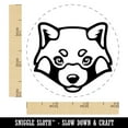 thumbnail image 2 of Red Panda Face Self-Inking Rubber Stamp Ink Stamper - Blue Ink - Small 3/4 Inch, 2 of 7