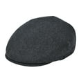 thumbnail image 1 of FEINION Autumn Men Cap Summer Hat Wool Blend Flat Caps Large Check Herrinbone Hats 721 Dark Grey 62 cm, 1 of 6