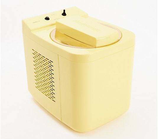 Restored Blue Jean Chef 32oz Thermoelectric Ice Cream Maker Yellow (Refurbished)