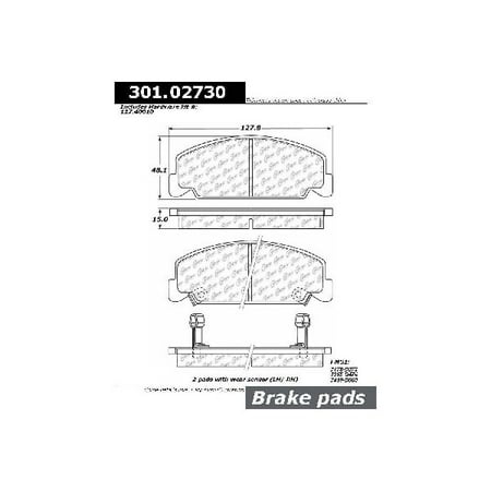 Crx Front Fender - Go-Parts OE Replacement for 1988-1991 Honda CRX Front Disc Brake Pad Set for Honda CRX (Base / DX / Si)