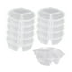thumbnail image 2 of Contenedor de caja de refrigerio,Contenedor para bocadillos con tapa Mini tazas de salsa,Contenedores para refrigerios de 3 compartimentos a prueba de fugas,Recipiente para condimentos y salsa, 2 of 8
