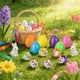 thumbnail image 5 of Juguetes de piscina, juguetes para bebés, juguetes para niños pequeños, huevos de Pascua, 12 piezas, mini peluches, coches de conejito, adornos, decoración, cesta navideña, juguetes de Pascua, decorac, 5 of 6
