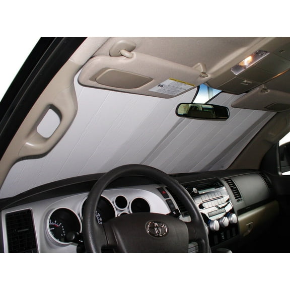 HeatShield, The Original Windshield Sun Shade, Custom-Fit for Toyota Tundra Truck (Crew Cab) 2007, 2008, 2009, 2010, 2011, 2012, 2013, Silver Series