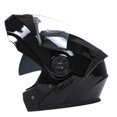 thumbnail image 2 of Casco para motocicleta, cascos protectores con visera, ventilación, transpirable negro XL claro, 2 of 8