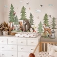 thumbnail image 3 of Mountain Tree deer Wall Decals Large Pine Tree Forest Animal Wall Stickers Wolf Wall Stickers DIY Removable Peel and Stick Wall Art Decals for Kids Room Classroom Nursery Bedroom Playroom Home Decor, 3 of 7