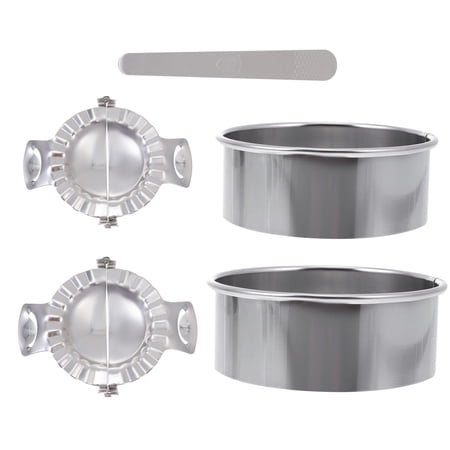 STRANDCHIC 1Set Dumpling Skin Cutter Set 304 Stainless Steel Mold for Cooking