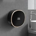thumbnail image 5 of Automatic Soap Dispenser Foam Bathroom: Wall Mount Rechargeable Touchless Adjustable Auto Smart Electric Plastic White Foaming Soap Dispenser with Clock, Kitchen, Hand Dish Lotion Couple, 5.24x2.36", 5 of 8