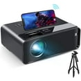thumbnail image 1 of Mini Projector for iPhone, ELEPHAS 2020 WiFi Movie Projector with Synchronize Smartphone Screen, 1080P HD Portable Projector with 4000 Lux and 200" Screen, Compatible with Android/iOS/HDMI/USB/SD/VGA, 1 of 1