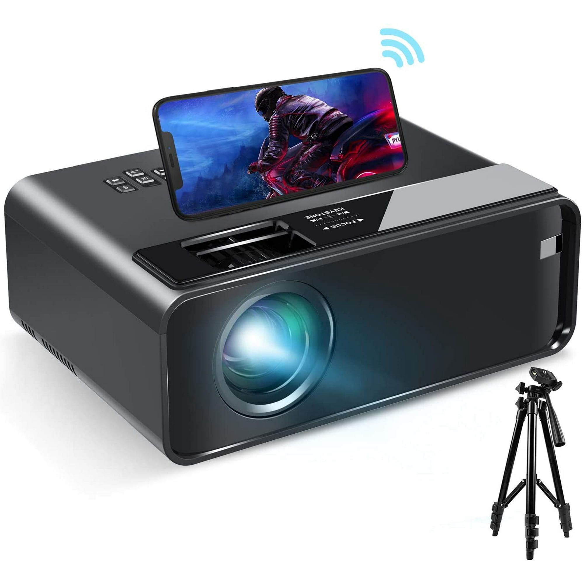 Mini Projector for iPhone, ELEPHAS 2020 WiFi Movie Projector with